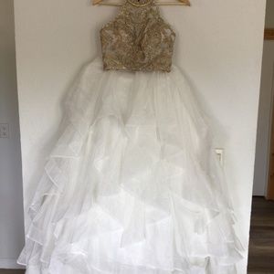 New Sherri Hill crystals and tiered formal gown